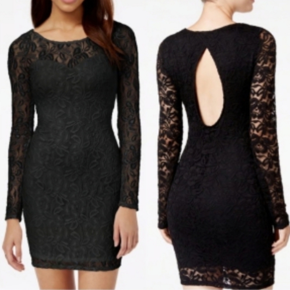 Lace Black Bodycon Dress Sz Sm Cocktail Date Bridal Wedding Guest Party New 🇺🇦